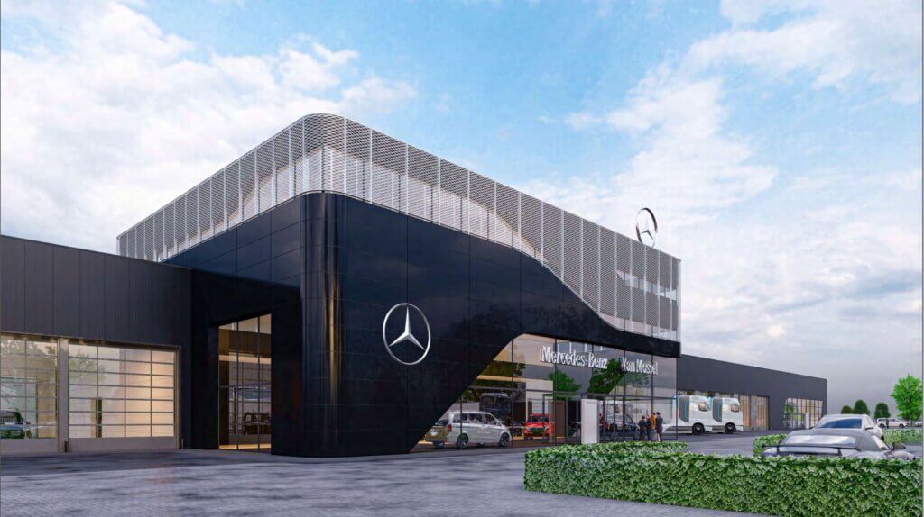 Nieuwbouw Mercedes Benz vans & trucks - Bergschenhoek